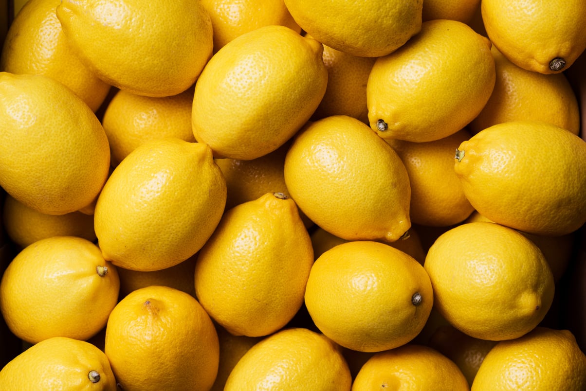 Heap of Fresh Lemons